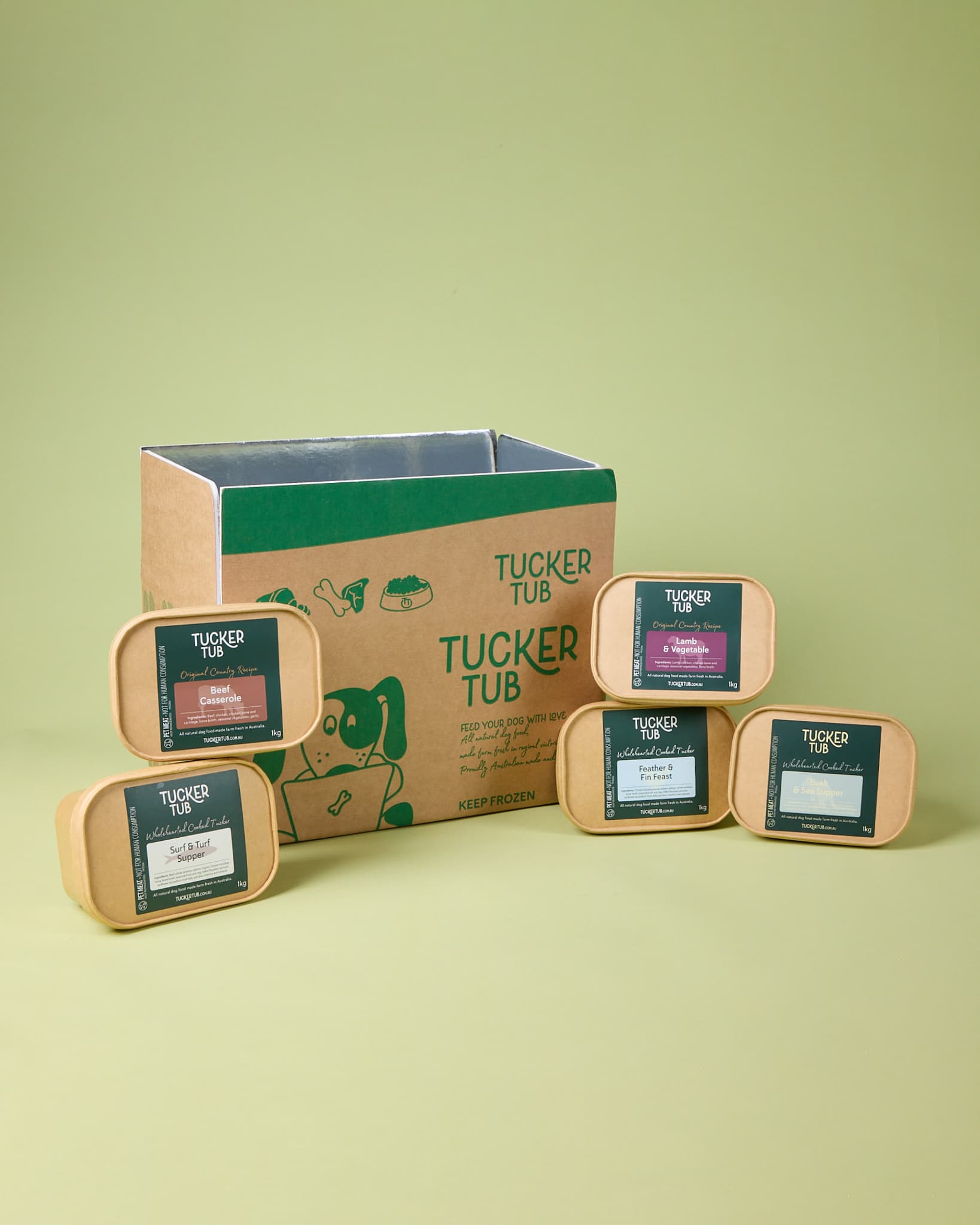Tucker Tub Cooked Dog Food Trial Pack