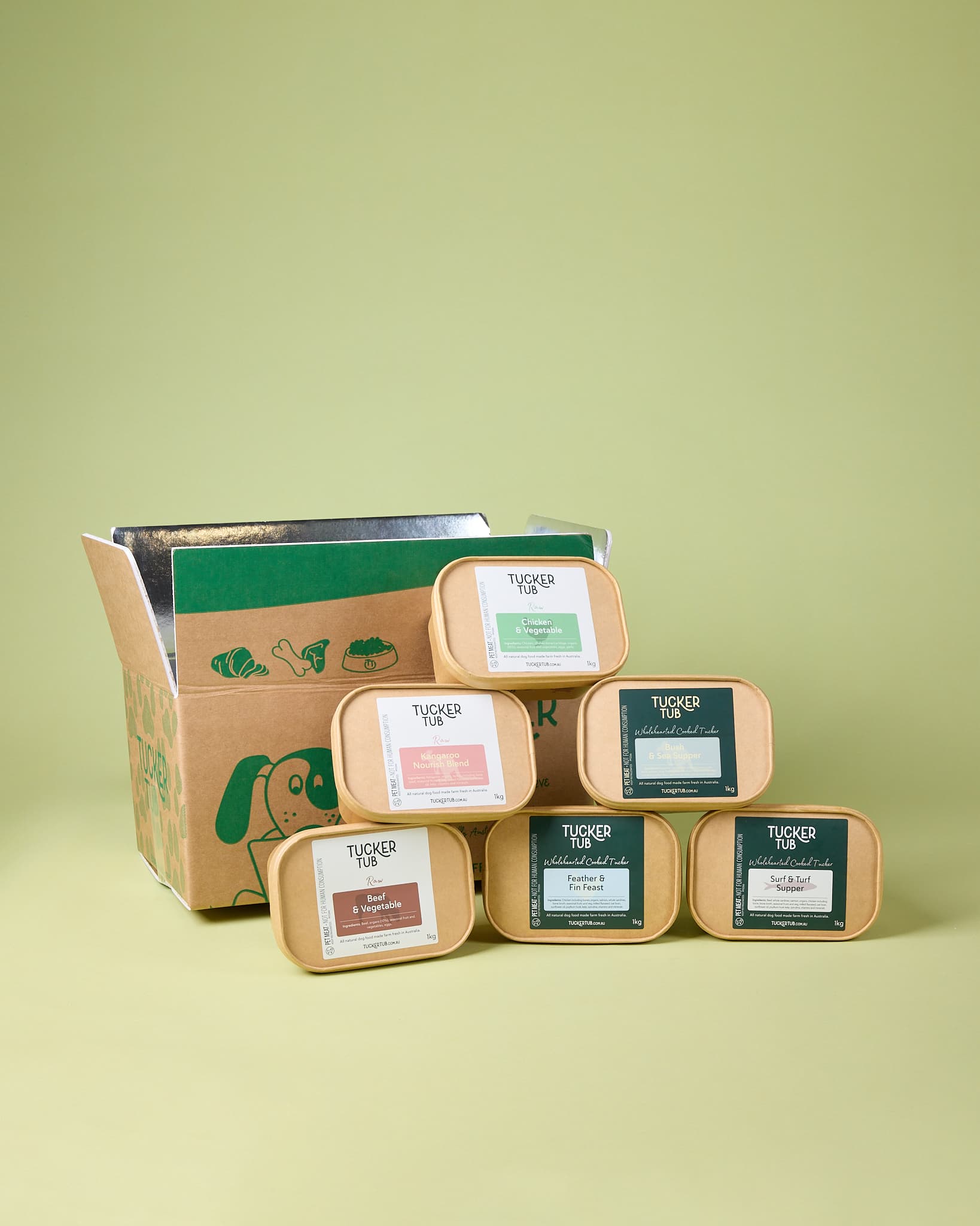 Tucker Tub Cooked & Raw Dog Food Trial Pack