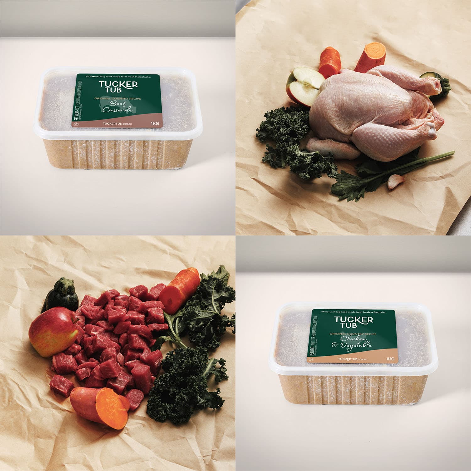 Tucker Tub Cooked Dog Food Trial Pack
