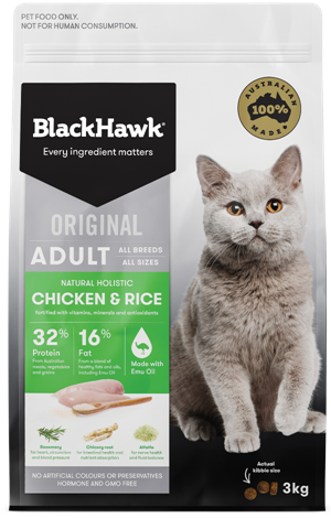 Black Hawk Cat, Chicken & Rice